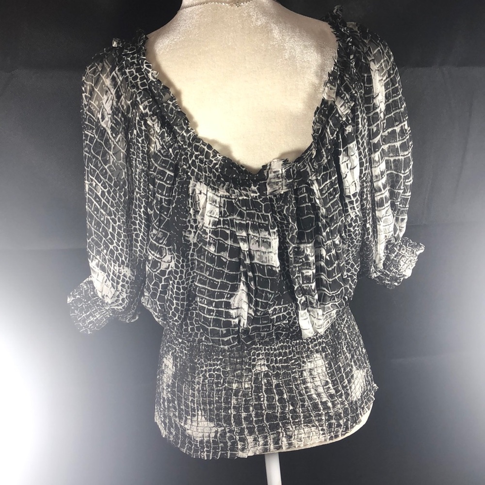 Catherine Malandrino  , Black & White, Size 4 . - Picture 3 of 7